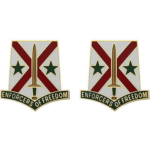 203rd Military Police Battalion Unit Crest (Enforcers of Freedom) Army Unit Crests 
