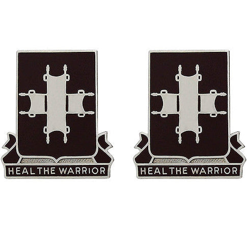 204th Medical Battalion Unit Crest (Heal the Warrior) - Sold in Pairs
