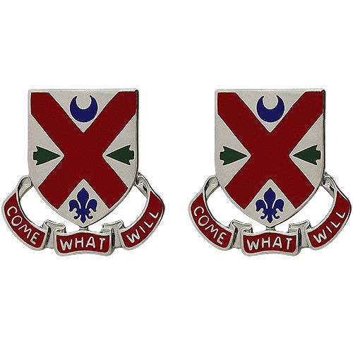205th Engineer Battalion Unit Crest (Come What Will) Army Unit Crests 