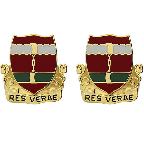 205th Regiment Unit Crest (Res Verae) Army Unit Crests 