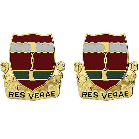 205th Regiment Unit Crest (Res Verae) - Sold in Pairs