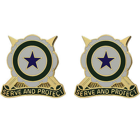 205th Military Police Battalion Unit Crest (Serve and Protect) - Sold in Pairs