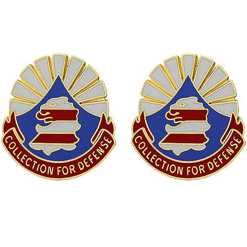 206th Military Intelligence Battalion Unit Crest (Collection for Defense) - Sold in Pairs