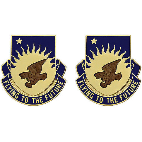 207th Aviation Regiment Unit Crest (Flying to the Future) - Sold in Pairs