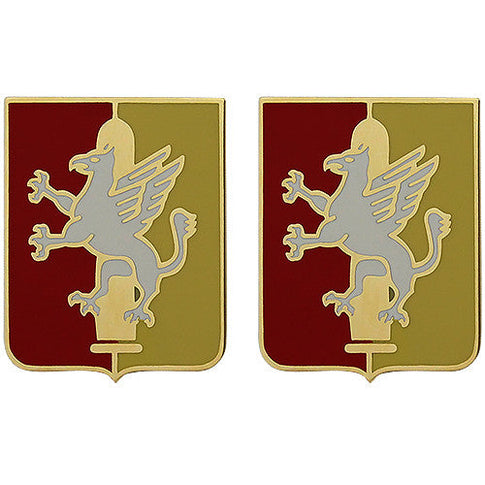 209th Field Artillery Unit Crest (No Motto) - Sold in Pairs