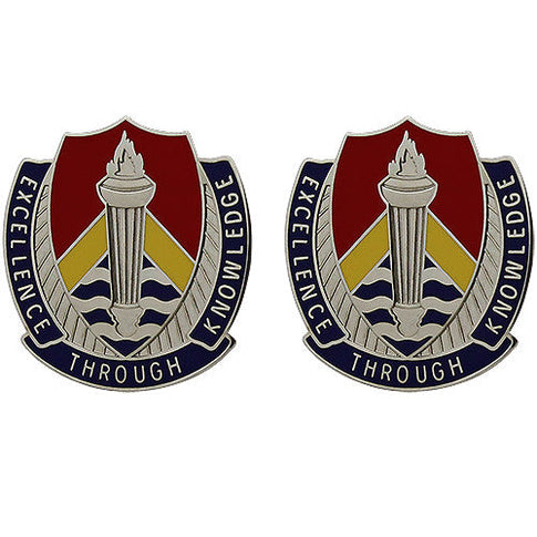 209th Regiment Unit Crest (Excellence Through Knowledge) - Sold in Pairs