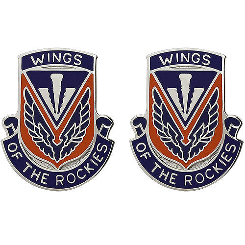 211th Aviation Regiment Unit Crest (Wings of the Rockies) Army Unit Crests 