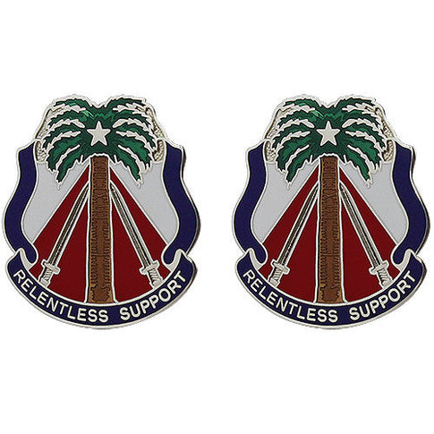 211th Support Group Unit Crest (Relentless Support) - Sold in Pairs