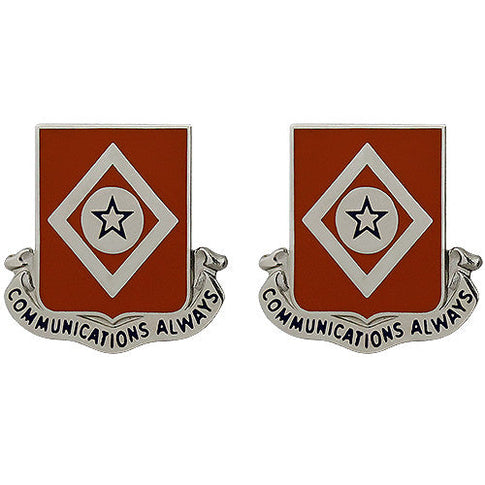 212th Signal Battalion Unit Crest (Communications Always) - Sold in Pairs