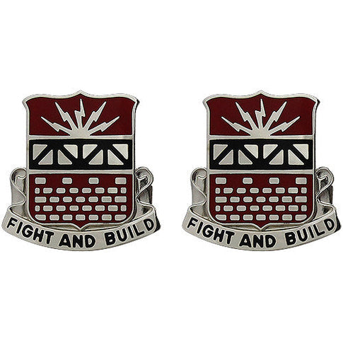 216th Engineer Battalion Unit Crest (Fight and Build) - Sold in Pairs