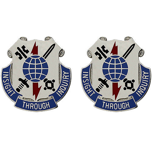 223rd Military Intelligence Battalion Unit Crest (Insight Through Inquiry) Army Unit Crests 