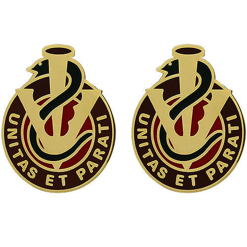 228th Combat Support Hospital Unit Crest (Unitas Et Parati) Army Unit Crests 