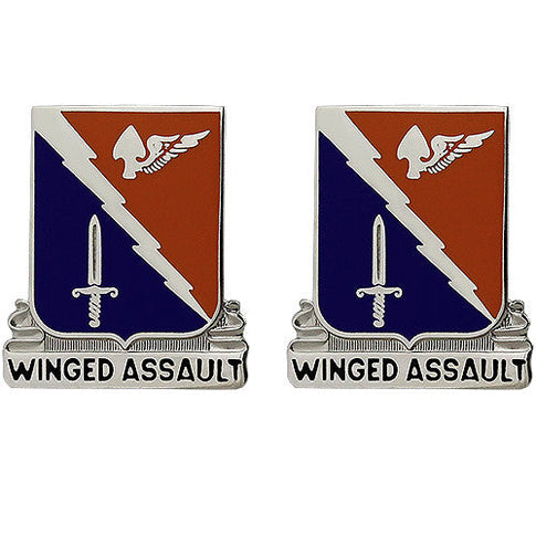 229th Aviation Regiment Unit Crest (Winged Assault) - Sold in Pairs