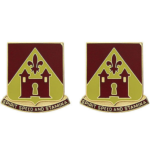 229th Field Artillery Regiment Unit Crest (Spirit Speed and Stamina) - Sold in Pairs