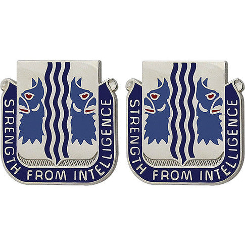 229th Military Intelligence Battalion Unit Crest (Strength From Intelligence) - Sold in Pairs