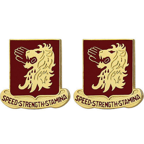 230th Cavalry Regiment Unit Crest (Speed Strength Stamina) - Sold in Pairs