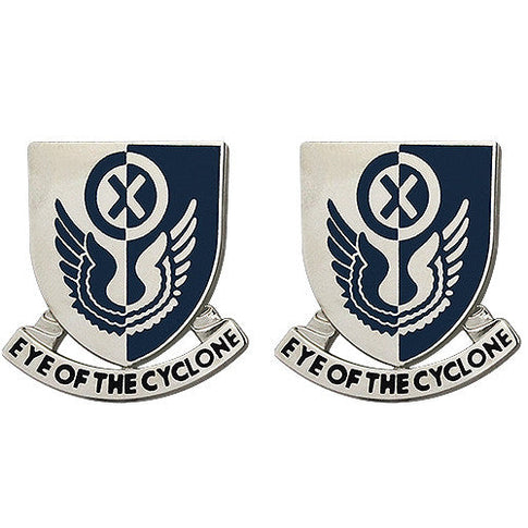 238th Aviation Regiment Unit Crest (Eye of the Cyclone) - Sold in Pairs