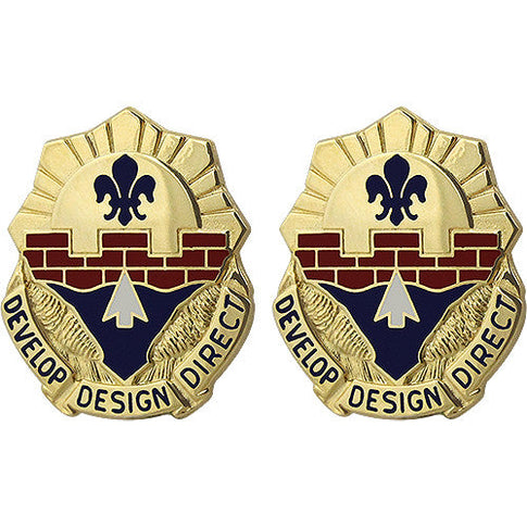 240th Engineer Group Unit Crest (Develop Design Direct) - Sold in Pairs