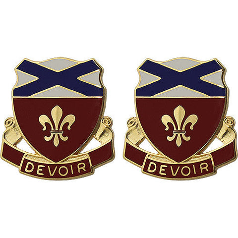 242nd Engineer Battalion Unit Crest Devoir