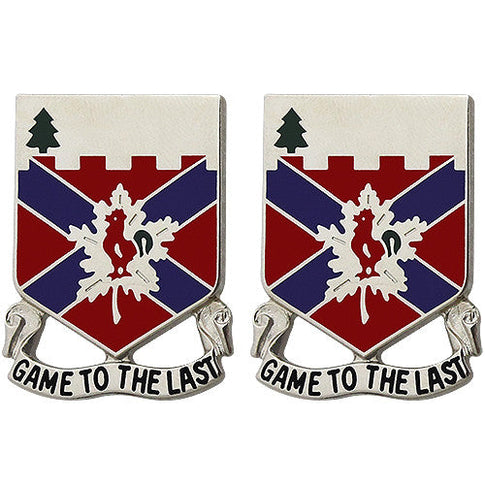 243rd Regiment Unit Crest (Game to the Last) - Sold in Pairs