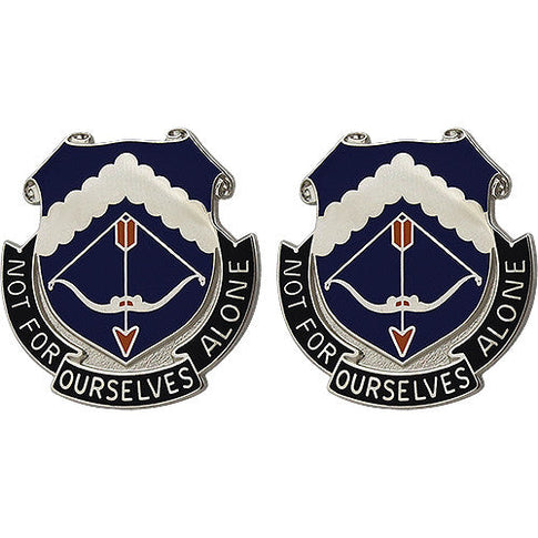 245th Aviation Regiment Unit Crest (Not For Ourselves Alone) - Sold in Pairs