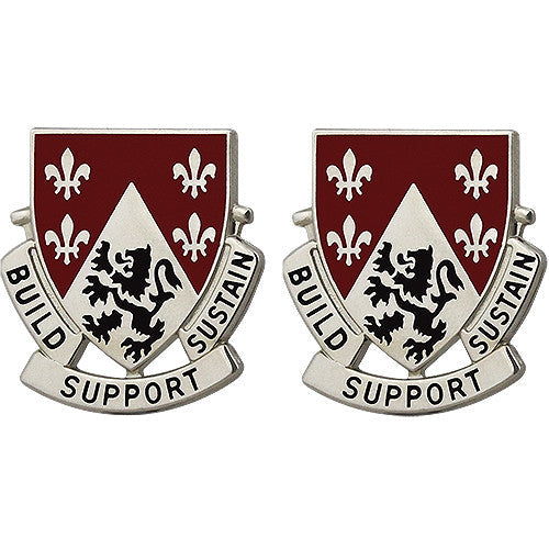 249th Engineer Battalion Unit Crest (Build Support Sustain) Army Unit Crests 