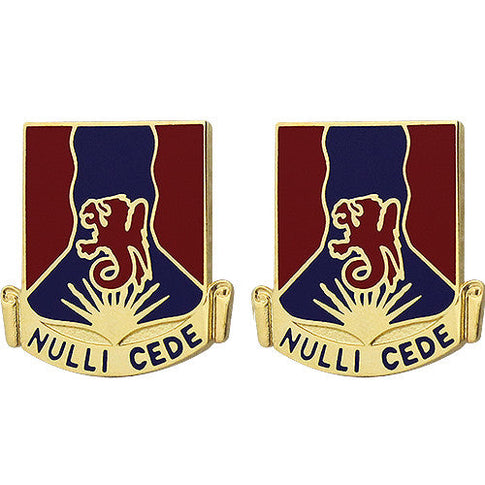 249th Regiment Unit Crest (Nulli Cede) - Sold in Pairs