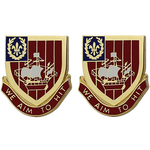 251st ADA (Air Defense Artillery) Regiment Unit Crest (We Aim to Hit) Army Unit Crests 