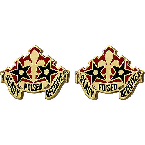 252nd Armor Regiment Unit Crest (Ready Poised Decisive) Army Unit Crests 