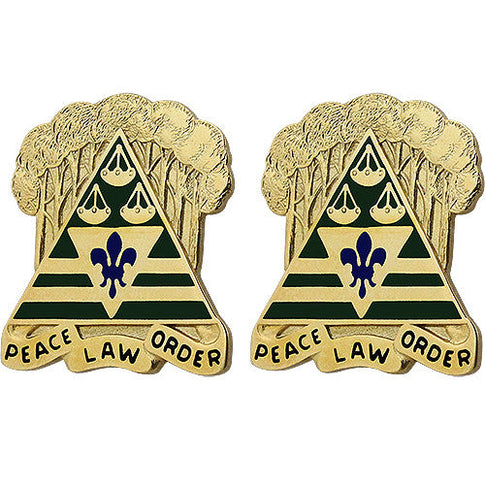 260th Military Police Command Unit Crest (Peace Law Order) - Sold in Pairs
