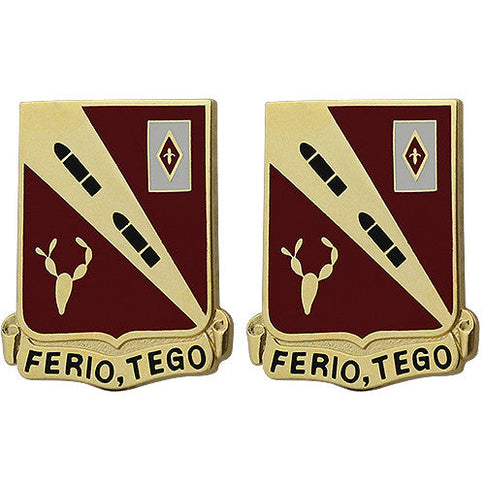 260th Regiment Unit Crest (Ferio, Tego) - Sold in Pairs