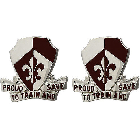 261st Medical Battalion Unit Crest (Proud to Train and Save) - Sold in Pairs