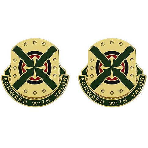264th Engineer Group Unit Crest (Forward With Valor) - Sold in Pairs