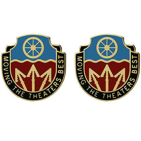 272nd Transportation Battalion Unit Crest (Moving the Theaters Best) - Sold in Pairs