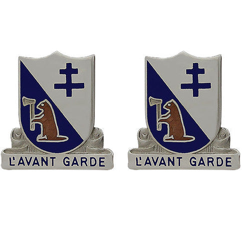 274th Regiment Unit Crest (L'Avant Garde) - Sold in Pairs