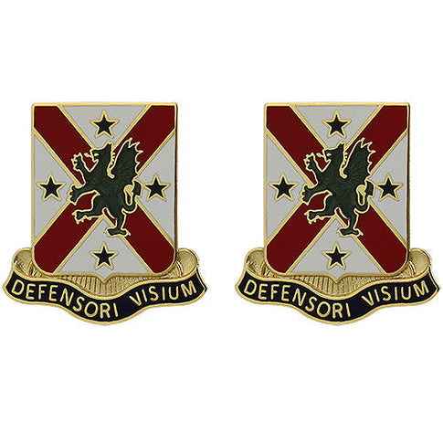 278th Chemical Battalion Unit Crest (Defensori Visium) - Sold in Pairs