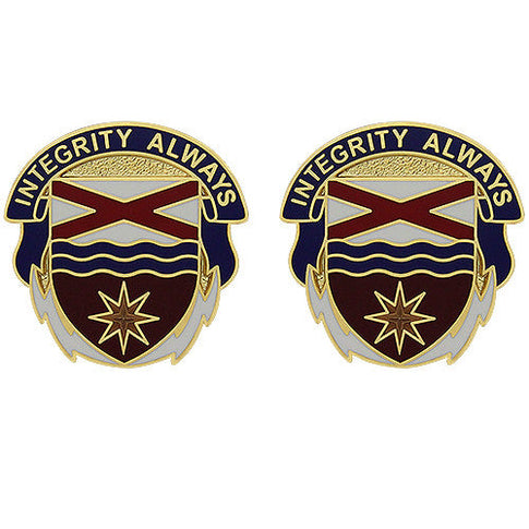 279th Support Brigade Unit Crest (Integrity Always) - Sold in Pairs