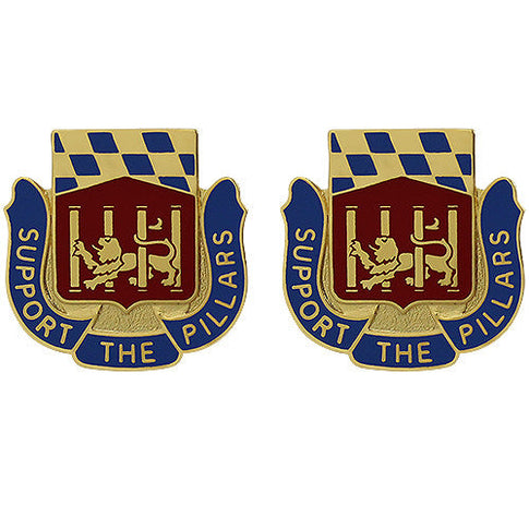 282nd Support Battalion Unit Crest (Support the Pillars) - Sold in Pairs