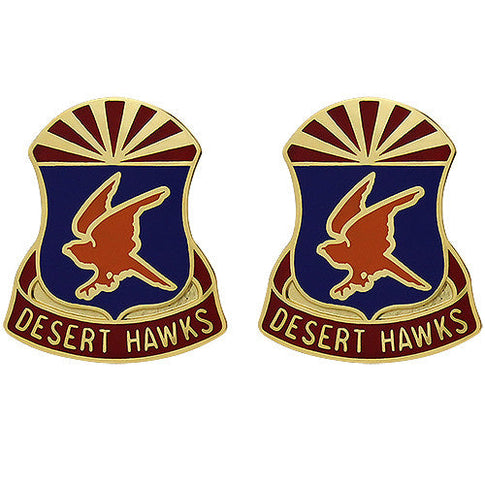 285th Aviation Regiment Unit Crest (Desert Hawks) - Sold in Pairs