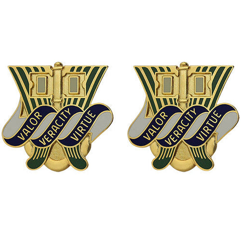 286th Support Battalion Unit Crest (Valor Veracity Virtue) - Sold in Pairs