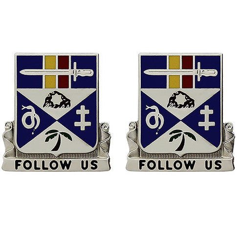 293rd Infantry Regiment Unit Crest (Follow Us) - Sold in Pairs