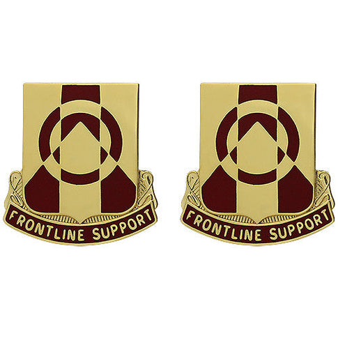 296th Support Battalion Unit Crest (Frontline Support) - Sold in Pairs
