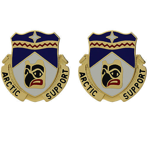 297th Support Battalion Unit Crest (Arctic Support) Army Unit Crests 