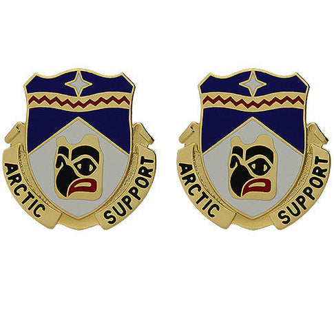 297th Support Battalion Unit Crest (Arctic Support) - Sold in Pairs