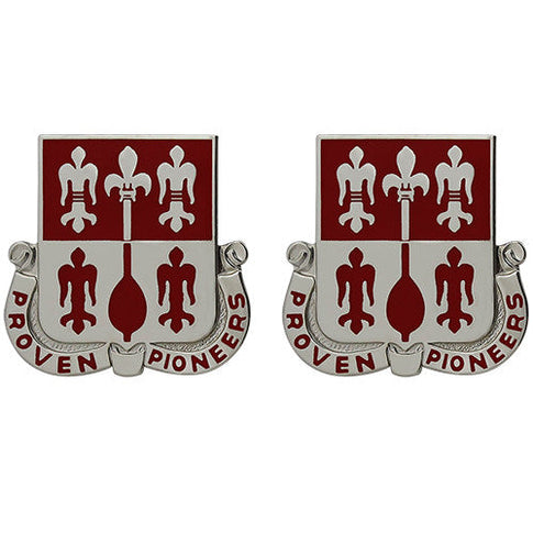 299th Engineer Battalion Unit Crest (Proven Pioneers) - Sold in Pairs