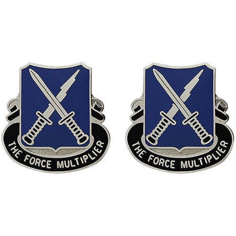 301st Military Intelligence Battalion Unit Crest (The Force Multiplier) - Sold in Pairs