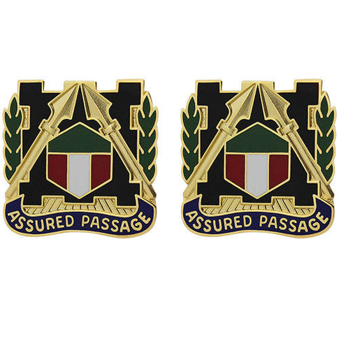 301st Maneuver Enhancement Brigade Unit Crest (Assured Passage) - Sold in Pairs