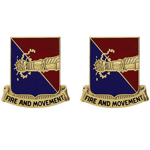 303rd Armor Regiment Unit Crest (Fire and Movement) - Sold in Pairs