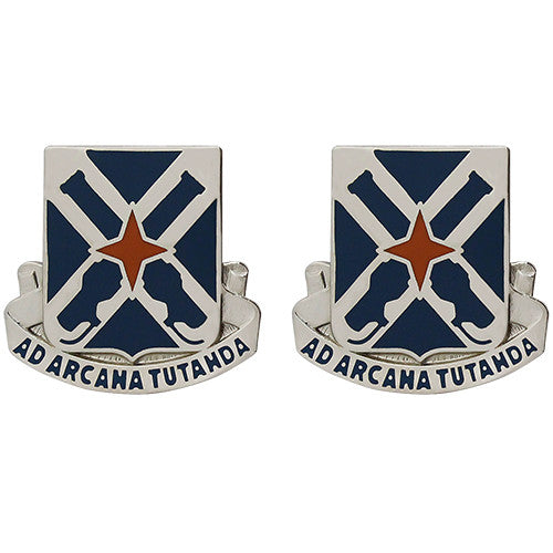 305th Military Intelligence Battalion Unit Crest (Ad Arcana Tutanda) Army Unit Crests 