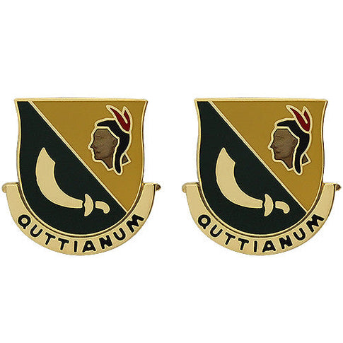 306th Military Police Battalion Unit Crest (Quttianum) - Sold in Pairs